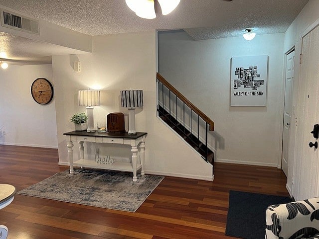 Stairs to the two master suites