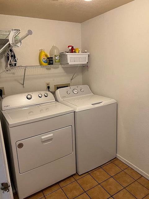 Inside laundry room