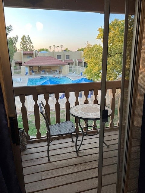 Second master bedroom view from balcony