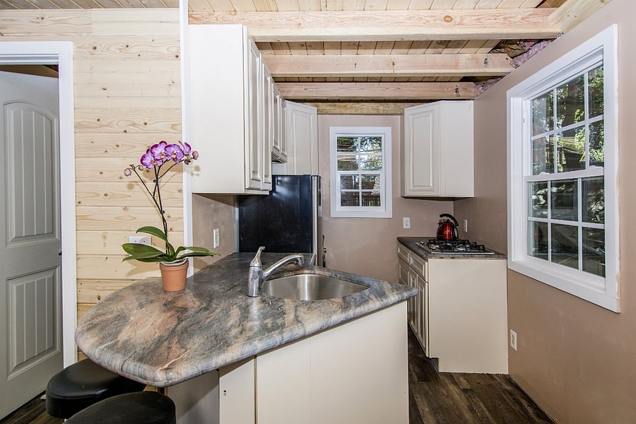 Fully functional kitchen.