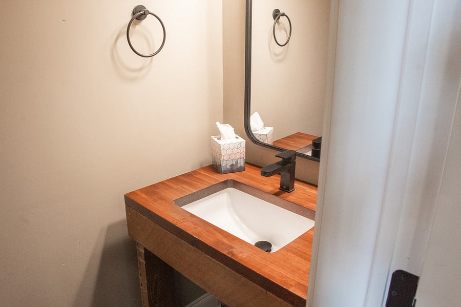 Main level restroom 