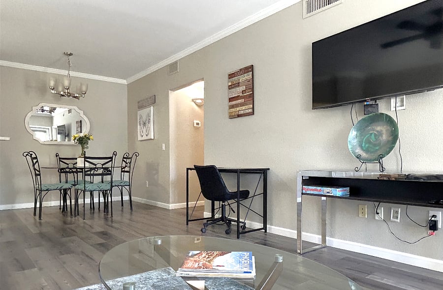 Dining room and work space