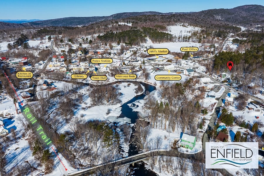 Winter town map