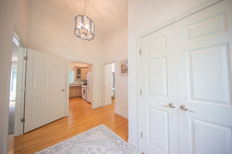One of the private entrances and foyer