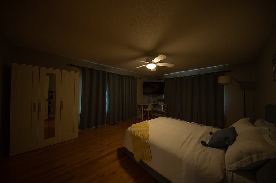 Bedroom 2 blackout curtains