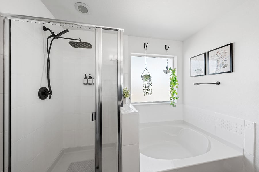 Luxurious 12" Rain Forest Shower head. You won't want to go back after this!