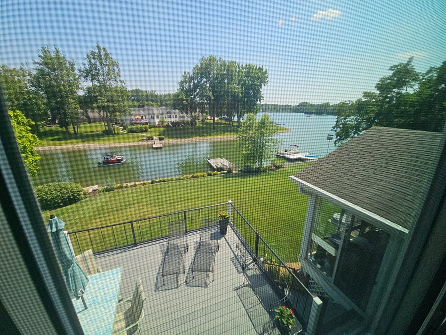 View from bedroom window