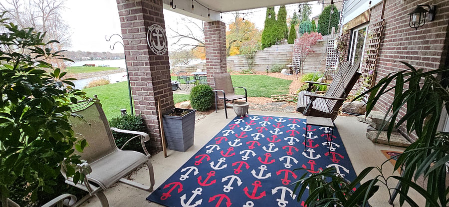 downstairs patio