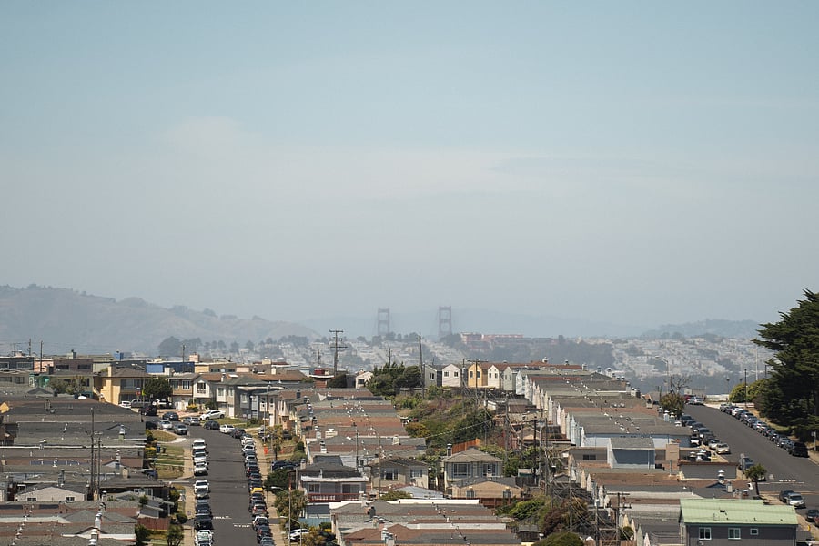Stunning San Francisco skyline views from the outdoor space. A rare perk for Bay Area monthly rentals.