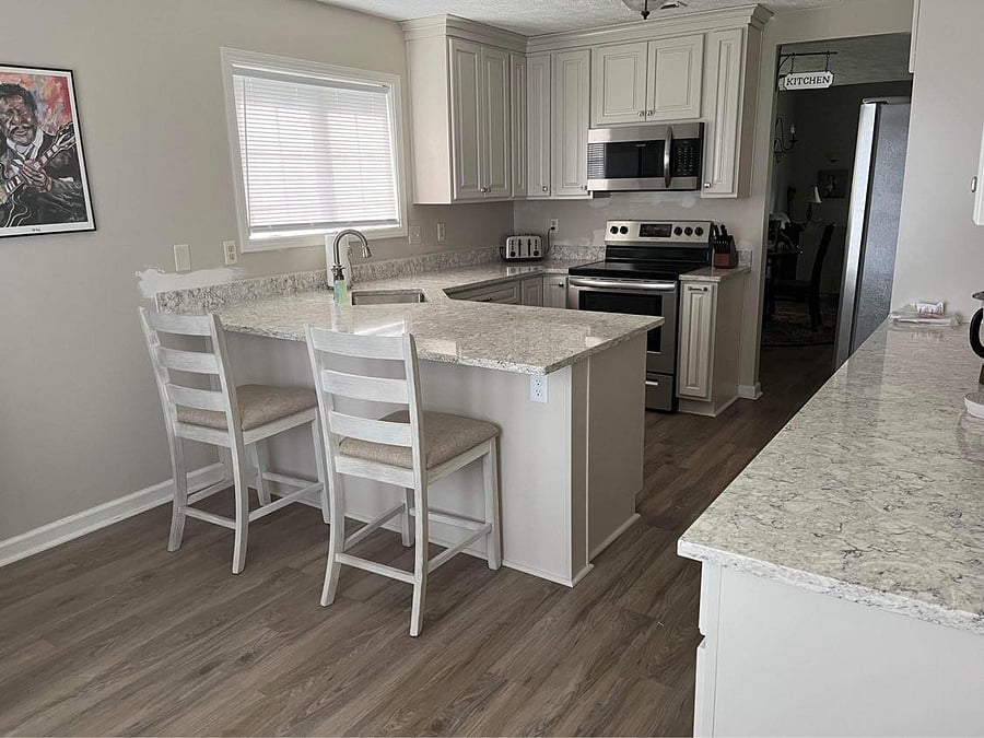 Newly renovated kitchen