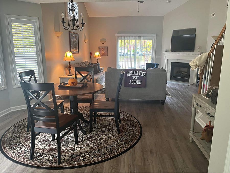 Living and dining area inside front door