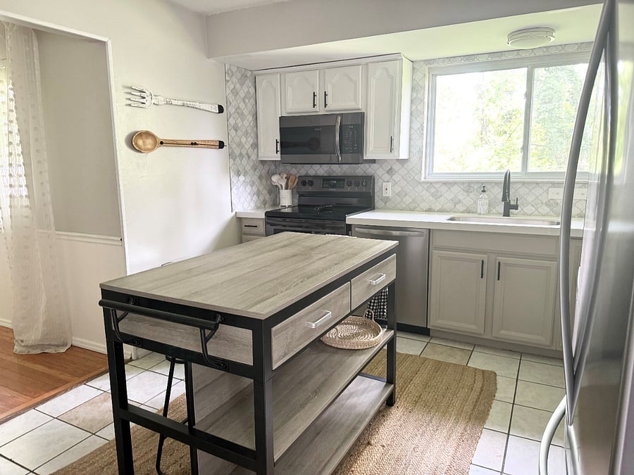 Kitchen island for extra prep space