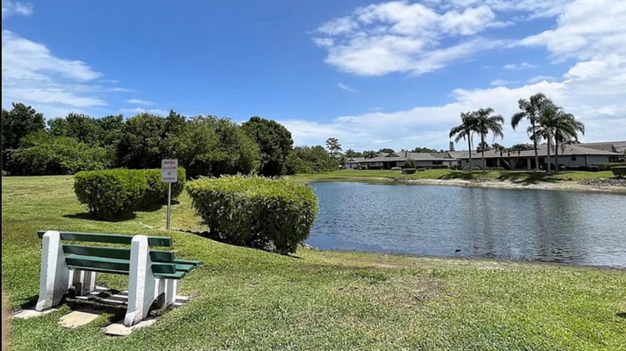 Second relaxing pond on premises