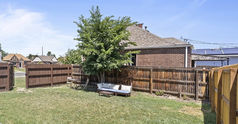 Private fenced outdoor space.
Please note: there is no direct door from the unit into the fenced yard, access is through the gate, just a short walk from your front door.