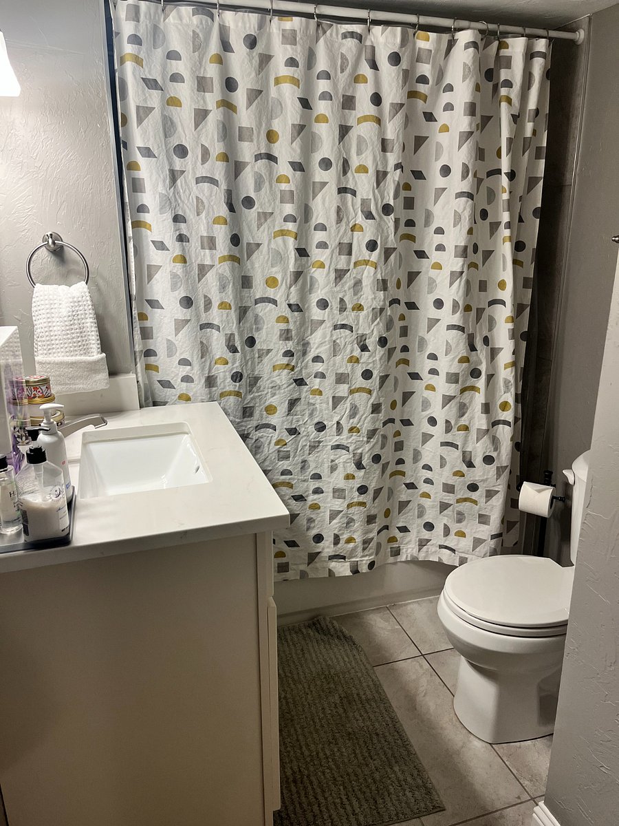 Full bathroom in downstairs family room