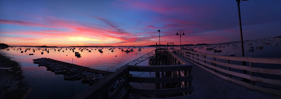 Falmouth Town Landing sunrise is breathtaking and a short drive from Saco!