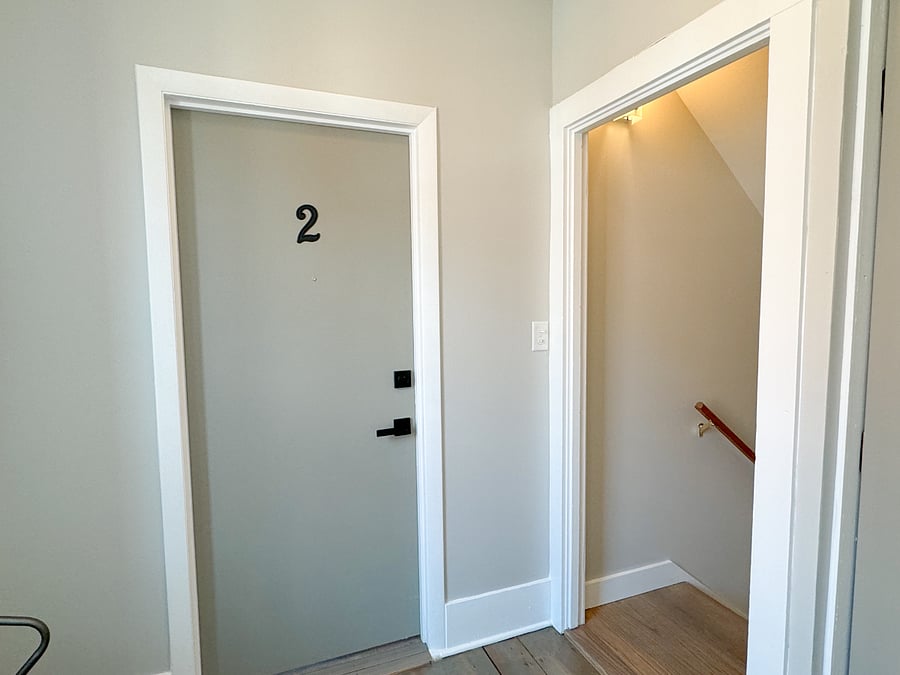 Entryway to unit #2