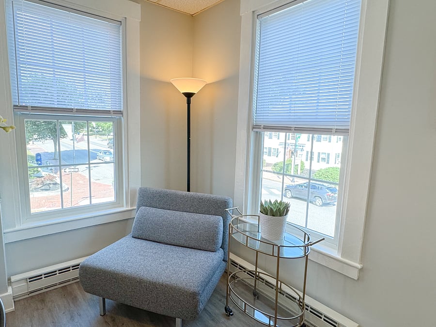 Comfy spot to sit and read a book or just unwind