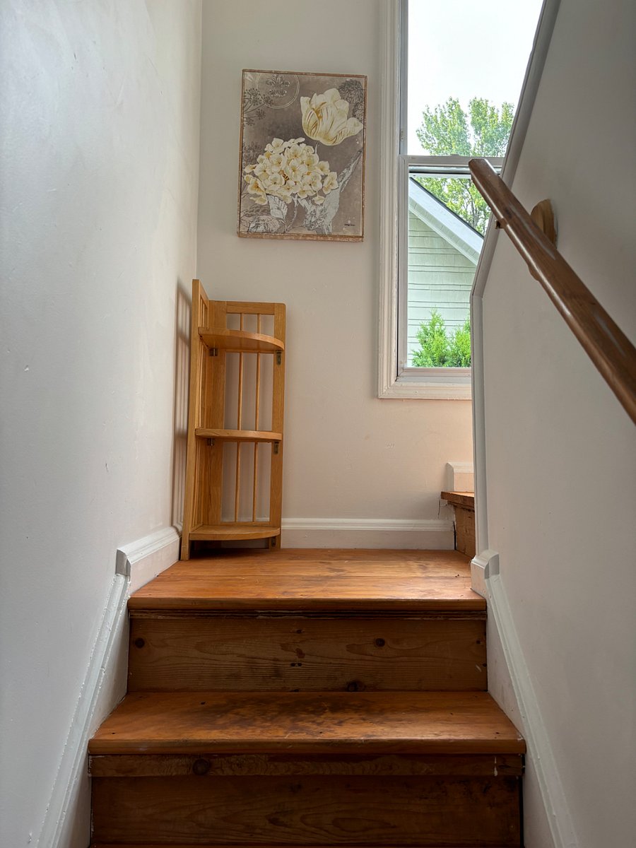 Stairs heading up to your bedroom. 