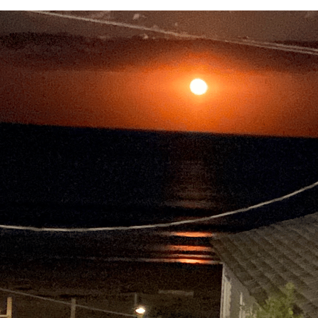 Moon view from the unit 