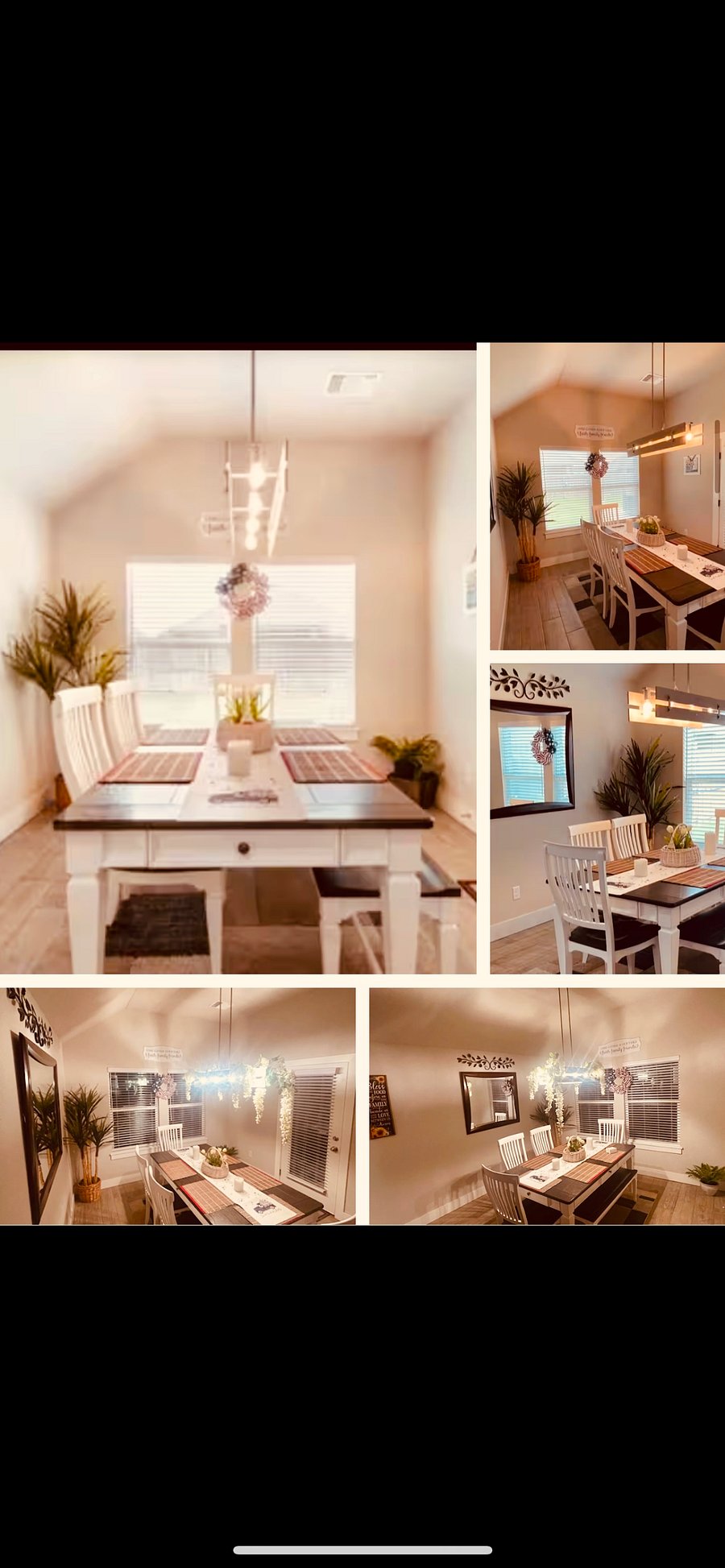 Lovely 6 person Dining Room back patio right outside the door.