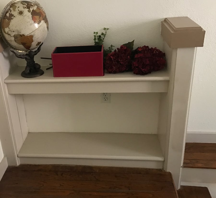 Plentiful built in shelving/bookcases