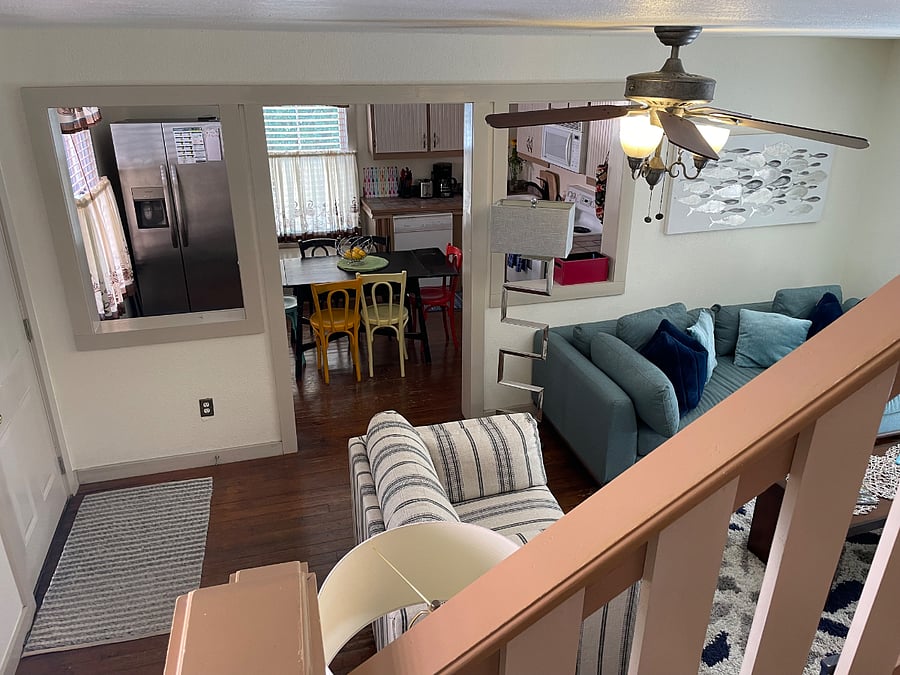 Heading upstairs to pseudoloft Master BR Suite