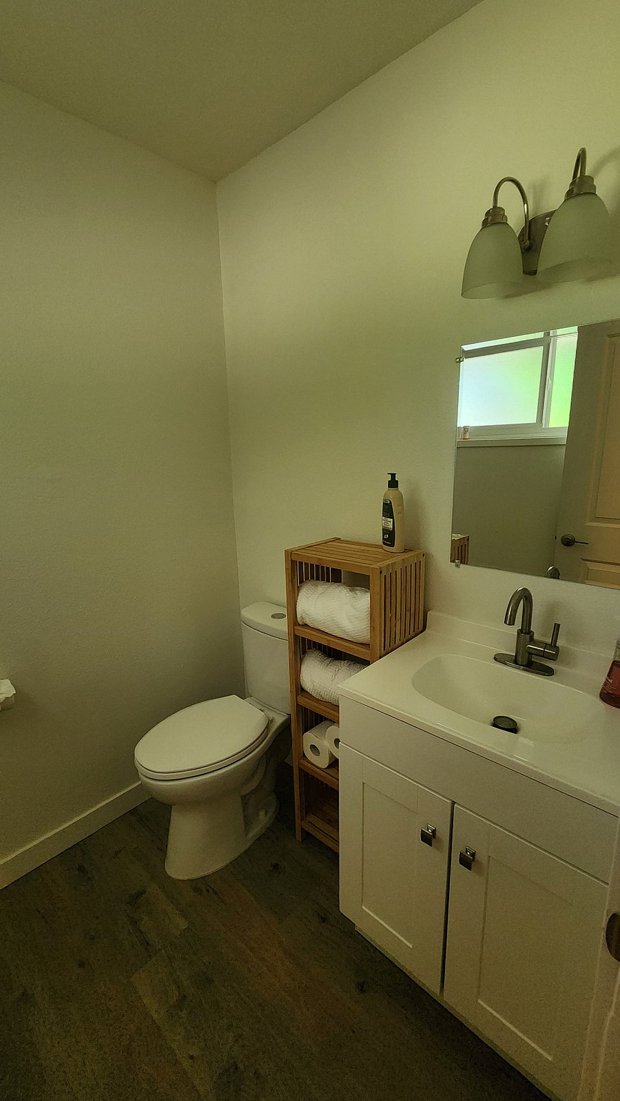 Master private half bath