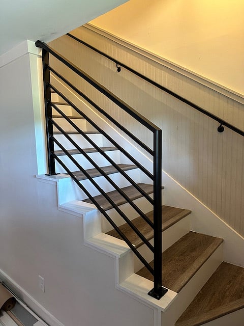 Custom iron handrails to keep. Safety first!