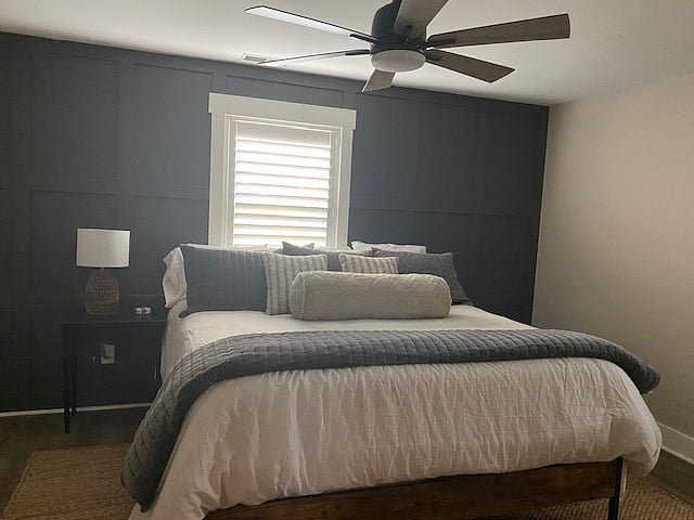 Upstairs bedroom #2 includes a King size bed and large closets.