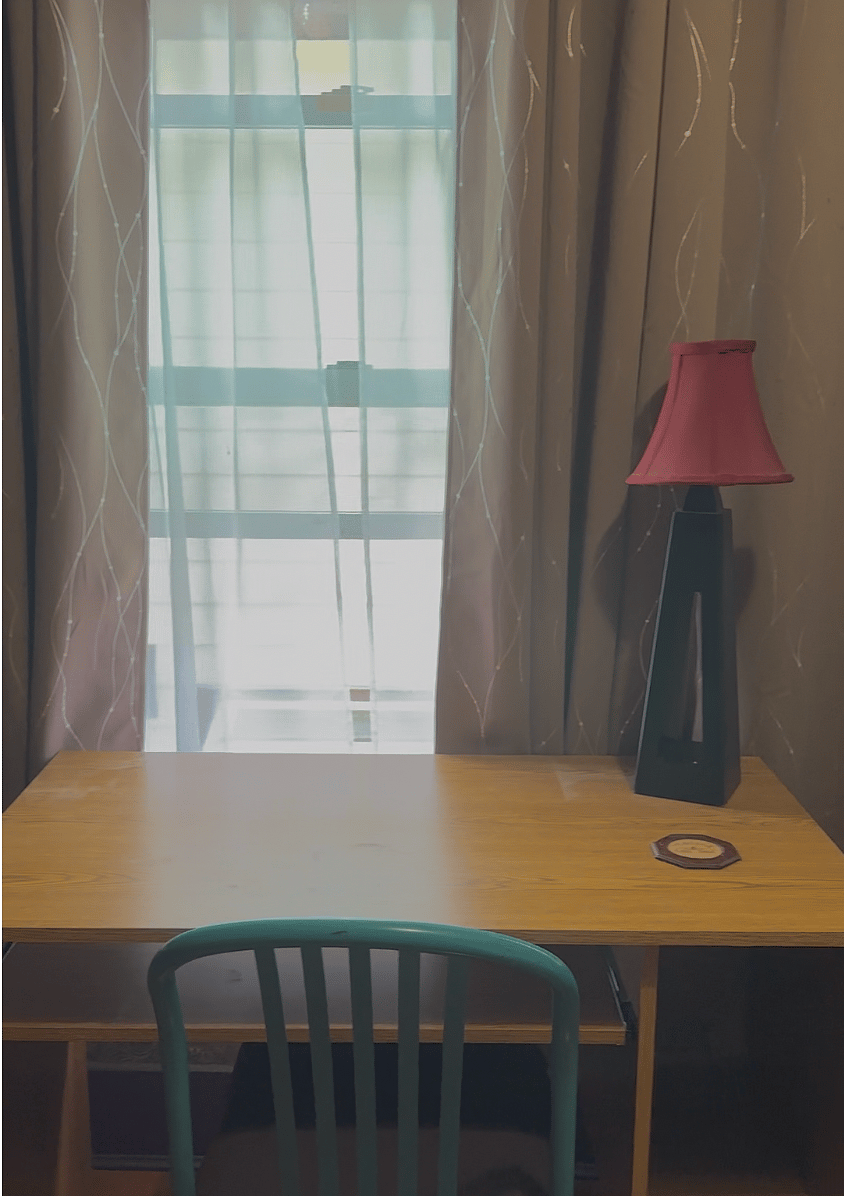 Desk in bedroom