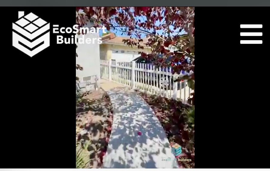 Walkway to private entrance