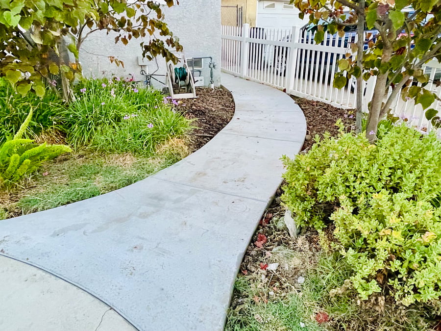Walkway to private entrance