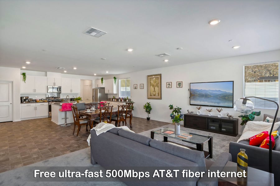 Fast 500 Mbps Internet Wi-Fi is included, best for those working from home, gamers, and even large groups.
