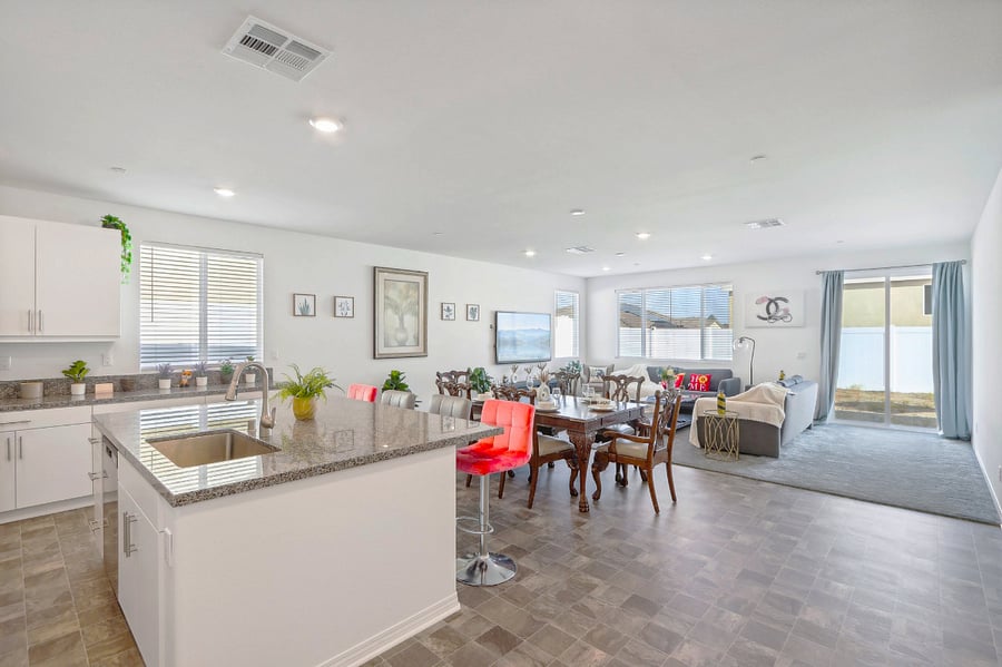 Conveniently located kitchen, just steps from the living room for easy entertaining!