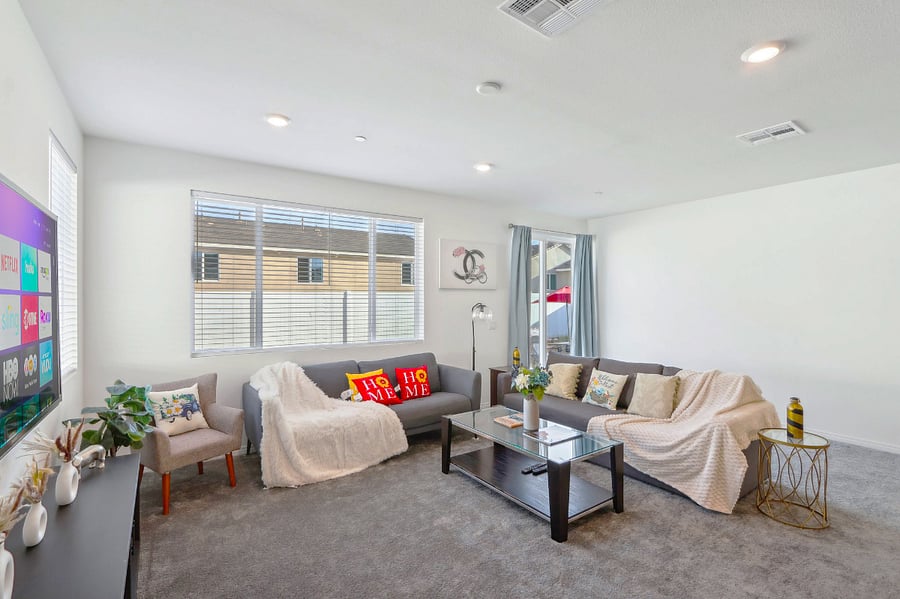 A spacious living room perfect for cozy nights and lively gatherings!