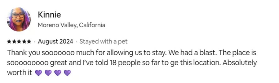 We love making memories for our guests!