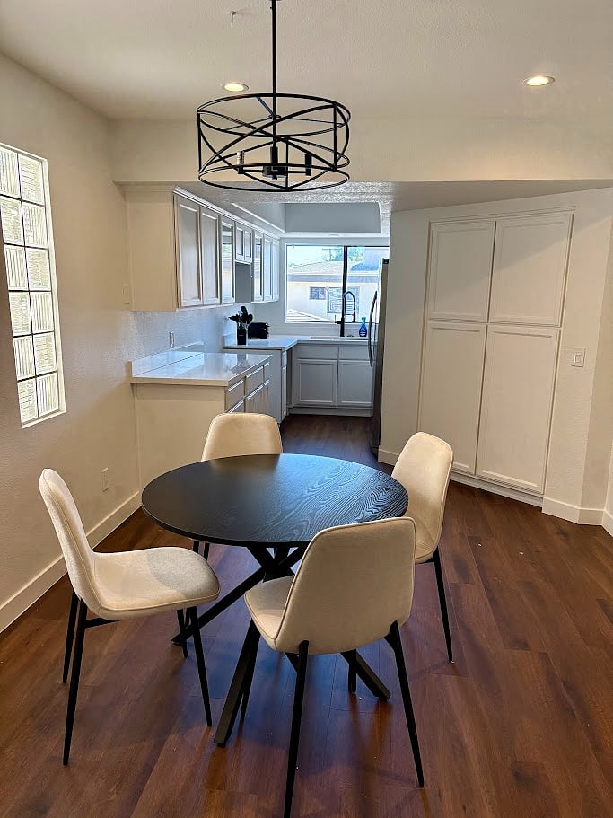 table and chairs