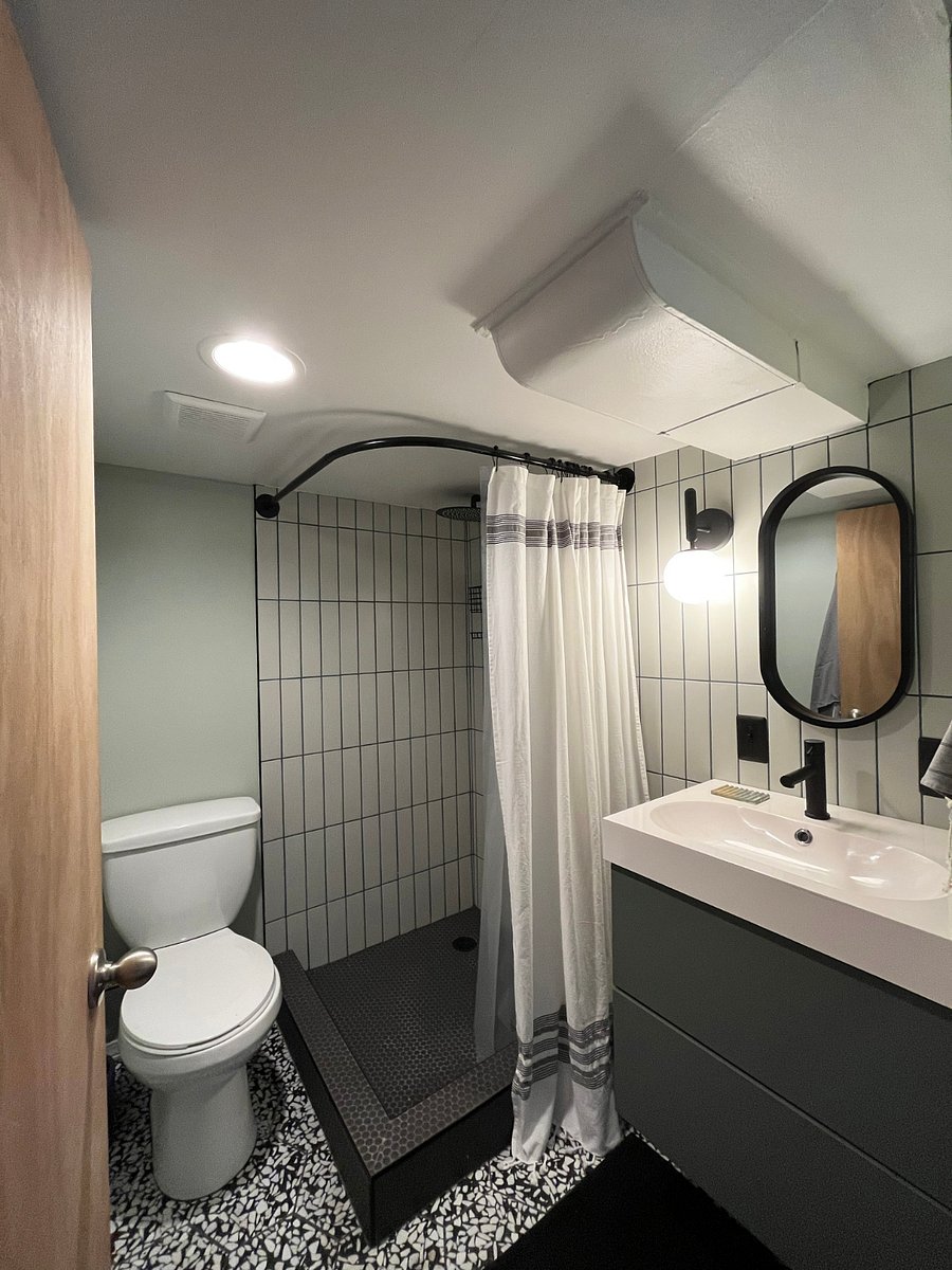 Fully remodeled bathroom.