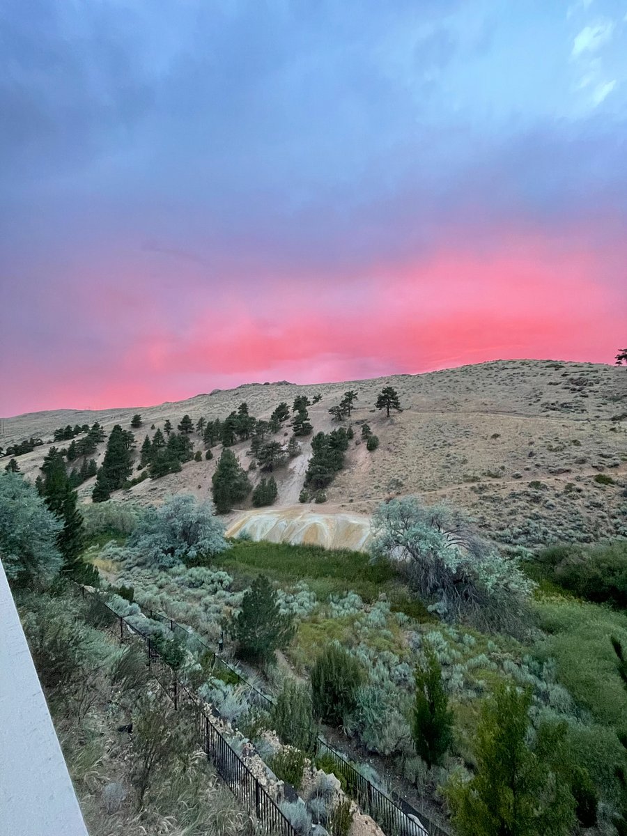 Sunset views from the balcony