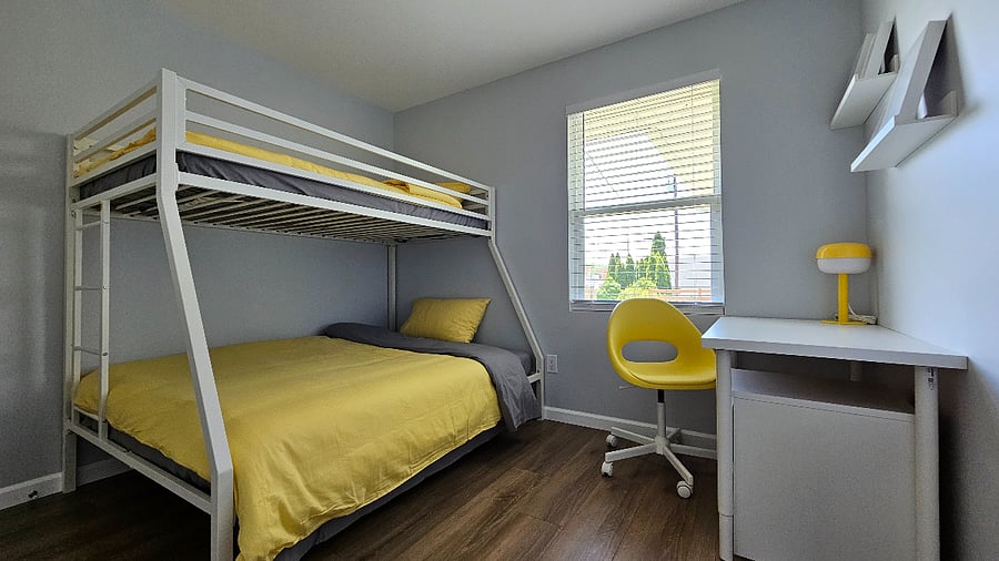 Yellow bedroom
