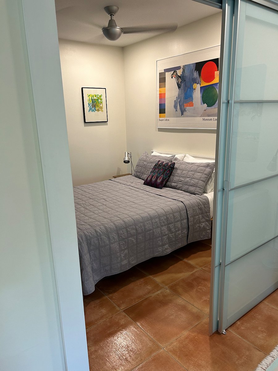 Bedroom with queen-sized bed
