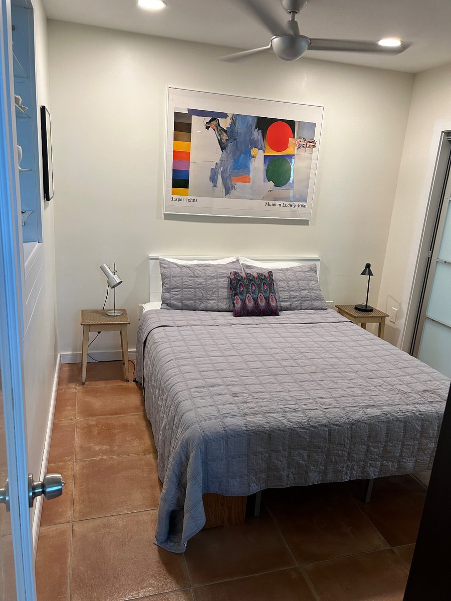 Bedroom with queen-sized bed