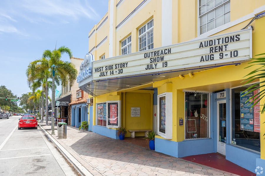 Professional theater productions with a community vibe at the Lake Worth Playhouse