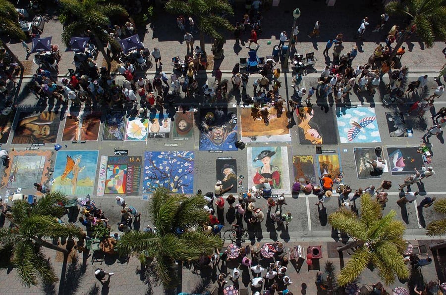 Lake Worth's Street-Painting Festival every February is a South Florida institution