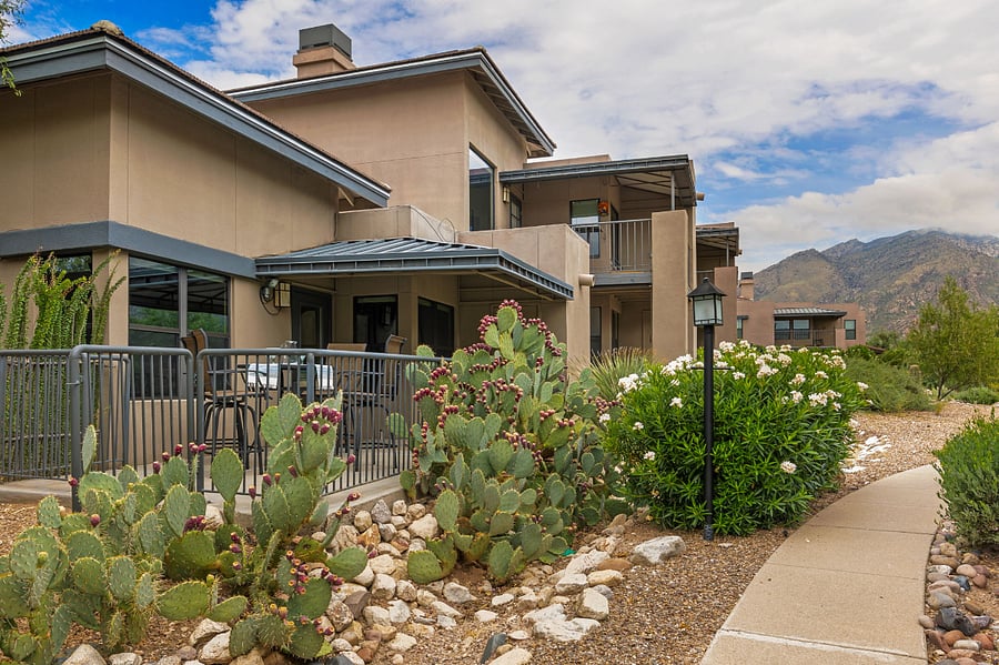 Patio and view