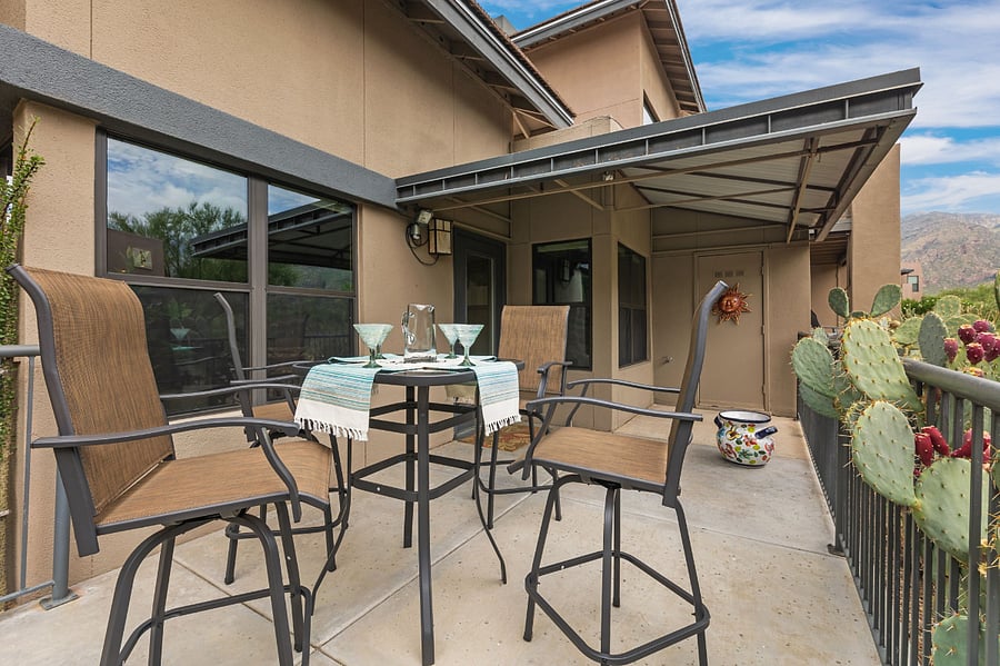 Bar height table and chairs