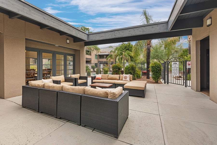 Community Center outside seating area
