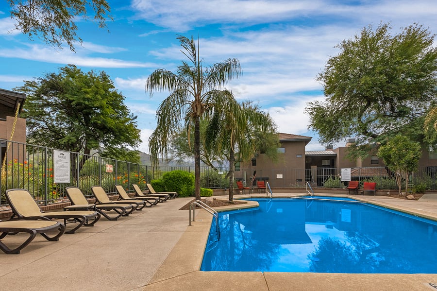 East pool area