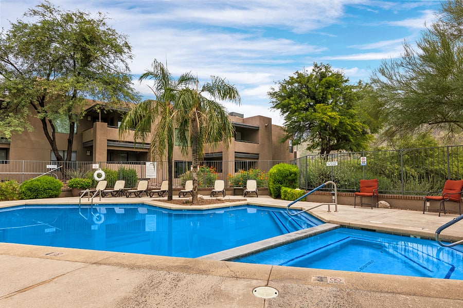 East pool area